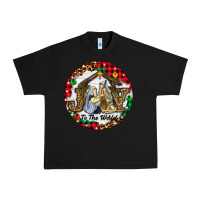Black Christmas Joy To The World Urban Heavy Tee - RanaPortraitStore