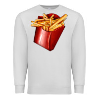 Dove Grey french fries Premium Sweatshirt - AdoDesignShop