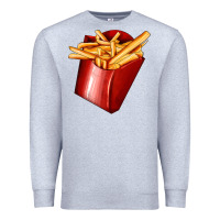 Heather Grey french fries Premium Sweatshirt - AdoDesignShop