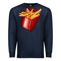 Navy french fries Premium Sweatshirt - AdoDesignShop