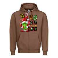 Chestnut ho ho holy shit Zipper Hoodie - FaDigitalArtStudio