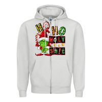 Dove Grey ho ho holy shit Zipper Hoodie - FaDigitalArtStudio