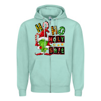 Seafoam ho ho holy shit Zipper Hoodie - FaDigitalArtStudio