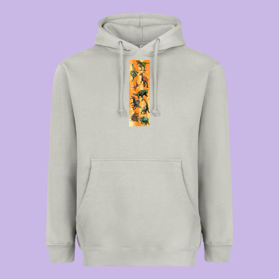 Dinosaurs Pen Wrap Heavyweight Hoodie Designed By Artiststas