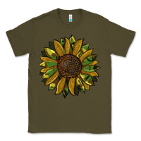Army Green camouflage flitter sunflowers Classic Tee - RanaPortraitStore