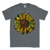 Charcoal Heather camouflage flitter sunflowers Classic Tee - RanaPortraitStore