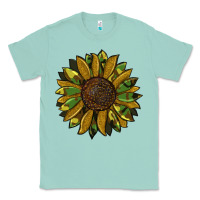 Seafoam camouflage flitter sunflowers Classic Tee - RanaPortraitStore