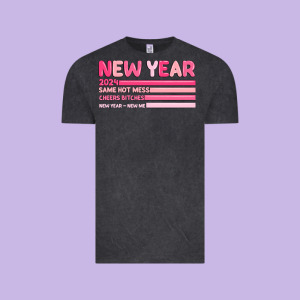 2024 New Year Vintage Tee Designed By Maliassmallbusiness