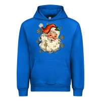 Cobalt Christmas Santa Urban Hoodie - MaliasSmallBusiness