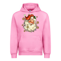 Fuchsia Pink Christmas Santa Urban Hoodie - MaliasSmallBusiness