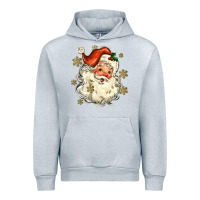 Heather Grey Christmas Santa Urban Hoodie - MaliasSmallBusiness
