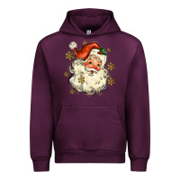 Mauve Wine Christmas Santa Urban Hoodie - MaliasSmallBusiness