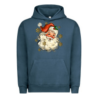 Pigment Midnight Navy Christmas Santa Urban Hoodie - MaliasSmallBusiness