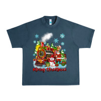Midnight Navy merry christmas polar express Urban Heavy Tee - Zillion Design Studio