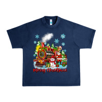 Navy merry christmas polar express Urban Heavy Tee - Zillion Design Studio