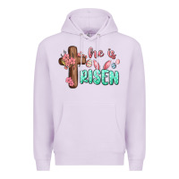Lilac he is risen Premium Hoodie - MaliasSmallBusiness