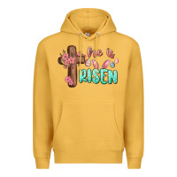 Mustard he is risen Premium Hoodie - MaliasSmallBusiness