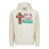 Oatmeal Heather he is risen Premium Hoodie - MaliasSmallBusiness