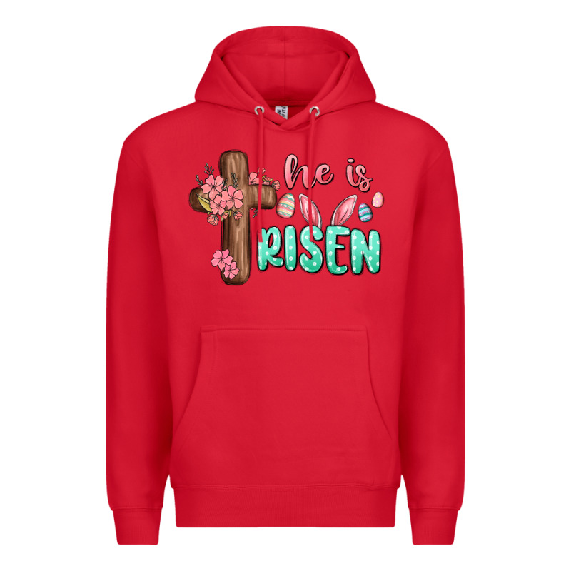 He Is Risen Premium Hoodie by MaliasSmallBusiness | Teevron