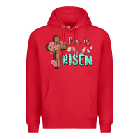 Red he is risen Premium Hoodie - MaliasSmallBusiness