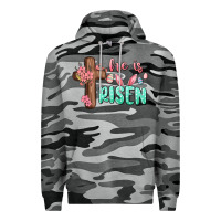 Slate Camo he is risen Premium Hoodie - MaliasSmallBusiness