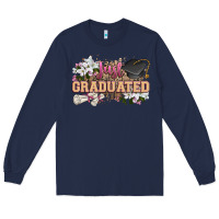 Navy just graduated Long Sleeve Tee - Zillion Design Studio
