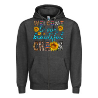 Charcoal Heather welcome to our beautiful chaos Zipper Hoodie - HRA Design Shop