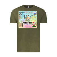 Vintage Olive artist life Vintage Tee - MaliasSmallBusiness