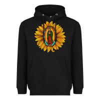 Black our lady of guadalupe sunflower Heavyweight Hoodie - JahusDesignShop