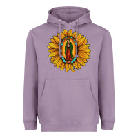 Lavender our lady of guadalupe sunflower Heavyweight Hoodie - JahusDesignShop