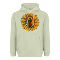 Matcha our lady of guadalupe sunflower Heavyweight Hoodie - JahusDesignShop