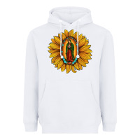Our Lady Of Guadalupe Sunflower Heavyweight Hoodie | Teevron