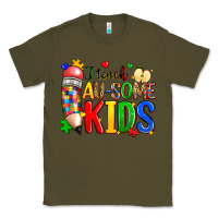 Army Green i teach au some kids Classic Tee - Zillion Design Studio