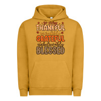 Pigment Peanut Butter so very thankful incredibly grateful unbelievably Urban Hoodie - MaliasSmallBusiness