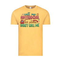 Vintage Mustard call me antisocial but please dont call me Vintage Tee - MaliasSmallBusiness