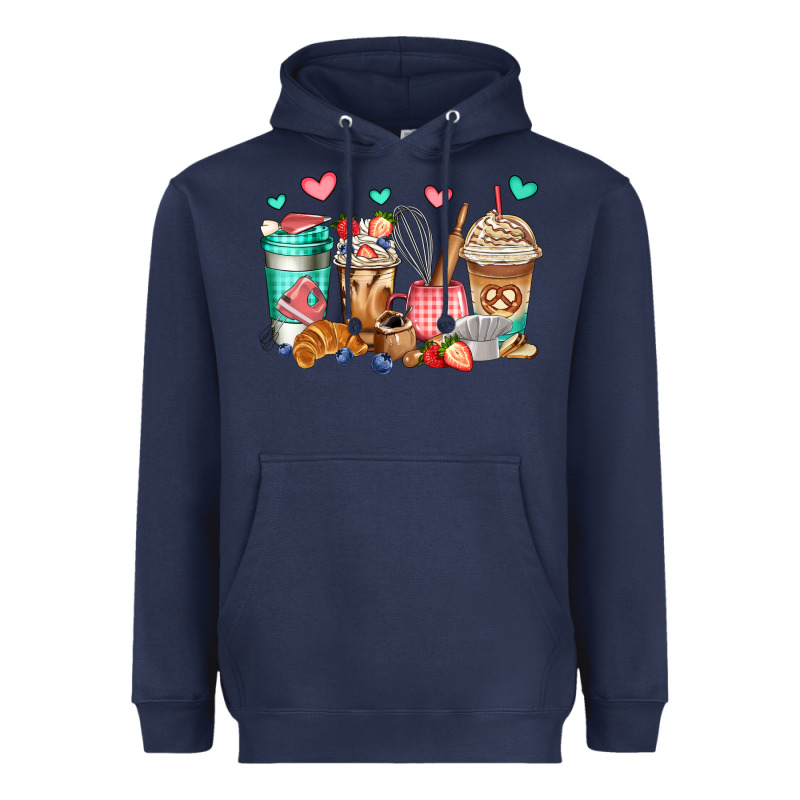 Baking Coffee Cups Heavyweight Hoodie by Jasminsmagicworld | Teevron