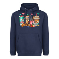 Navy baking coffee cups Heavyweight Hoodie - Jasminsmagicworld