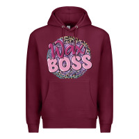 Burgundy wax boss Premium Hoodie - MaliasSmallBusiness