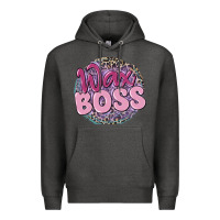 Charcoal Heather wax boss Premium Hoodie - MaliasSmallBusiness