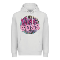 Dove Grey wax boss Premium Hoodie - MaliasSmallBusiness