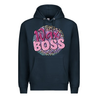 Navy wax boss Premium Hoodie - MaliasSmallBusiness
