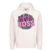 Pale Pink wax boss Premium Hoodie - MaliasSmallBusiness