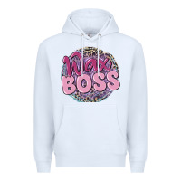 White wax boss Premium Hoodie - MaliasSmallBusiness