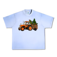 Grape Ice Christmas Orange Farm Tractor Urban Heavy Tee - RanaPortraitStore