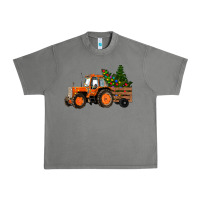 Tornado Christmas Orange Farm Tractor Urban Heavy Tee - RanaPortraitStore