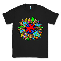 Black autism sunflower Classic Tee - Zillion Design Studio