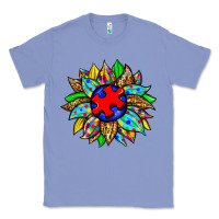Colony Blue autism sunflower Classic Tee - Zillion Design Studio