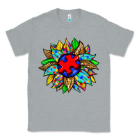 Heather Grey autism sunflower Classic Tee - Zillion Design Studio