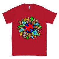 Red autism sunflower Classic Tee - Zillion Design Studio