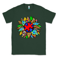 Sports Green autism sunflower Classic Tee - Zillion Design Studio